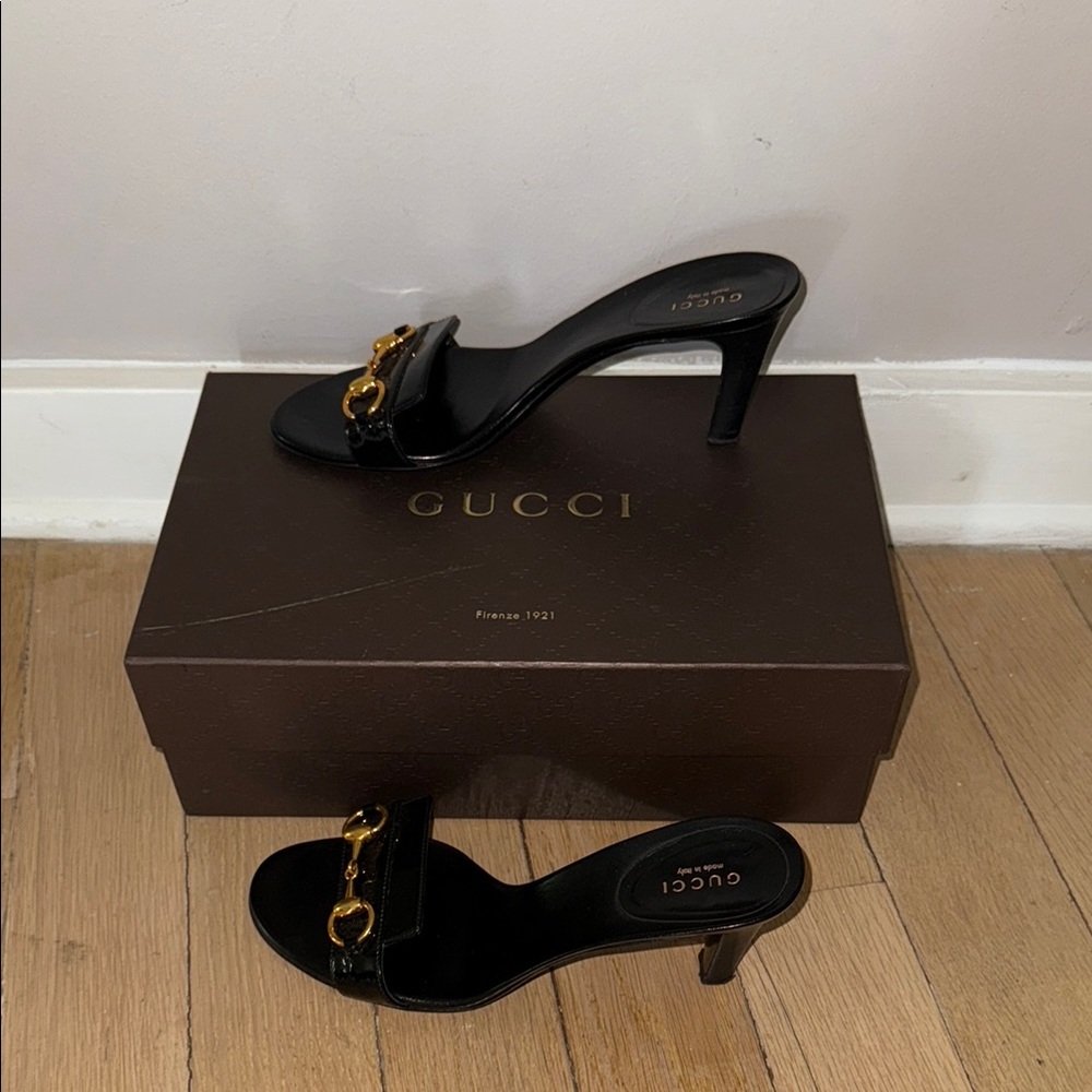 Gucci Black Women's Heeled Sandals